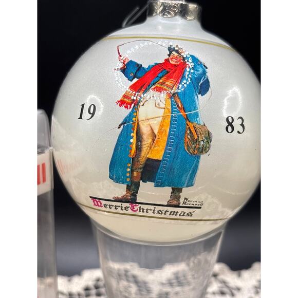 Vintage Christmas Ornament Norman Rockwell 1983 Dave Grossman 9th Edition - Picture 6 of 7